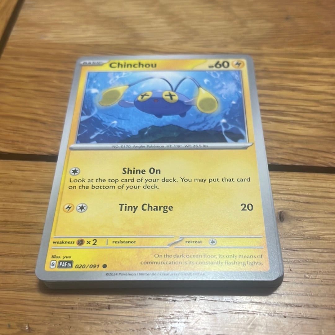 Paldean Fates: Chinchou #20 Paldean Fates: Chinchou #20